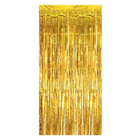 LD Foil Curtain 3 x 6ft, Golden