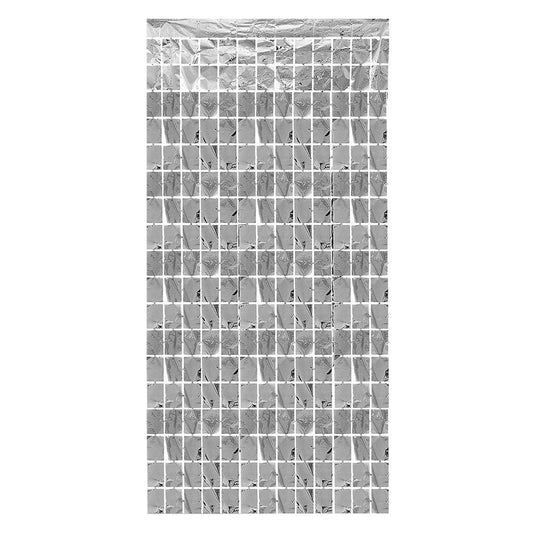 LD Foil Box Curtain 3 x 6ft, Silver