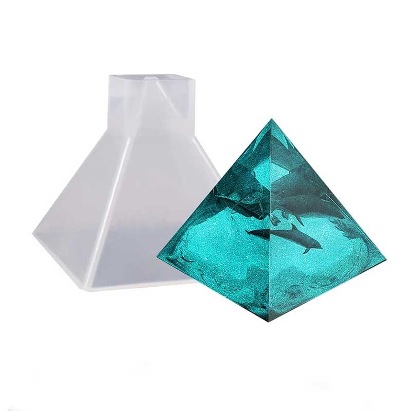 Silicone Mould Pyramid Paper Weight 2.5 inches