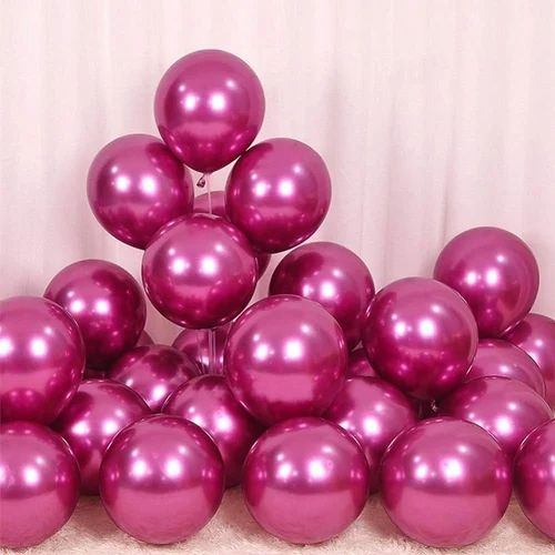 Balloons Pack 50pc, Metallic Pink