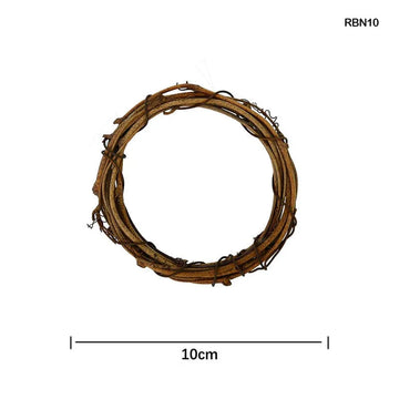 Wooden Wreath Rattan Ring 10cm