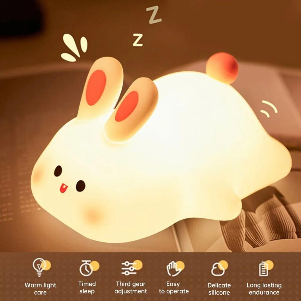 Silicone Touch Sensitive Lamp, Rabbit