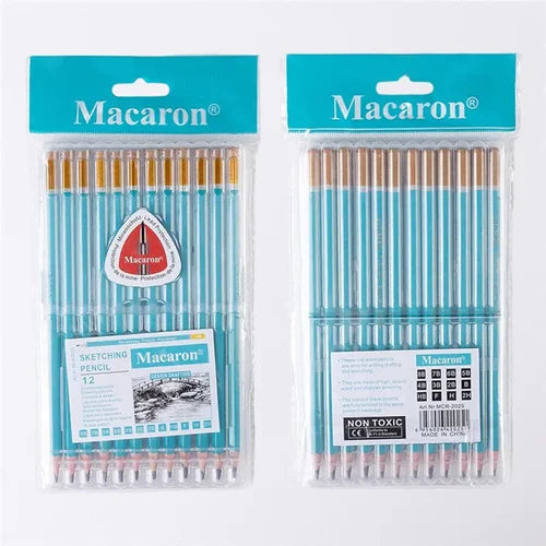 Macaron Sketching Pencils 12pc