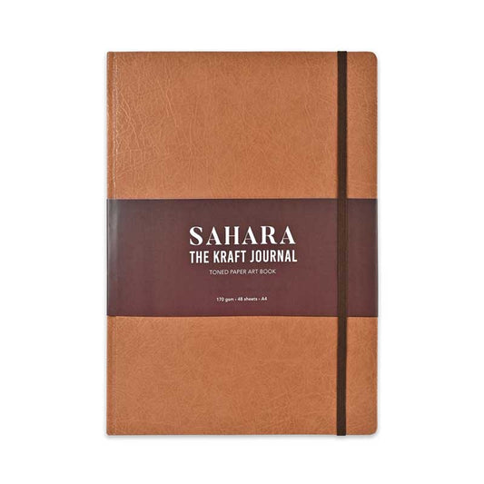 Scholar Sahara The Kraft Journal Toned Paper Art Book 170gsm, 48 Sheets, A5