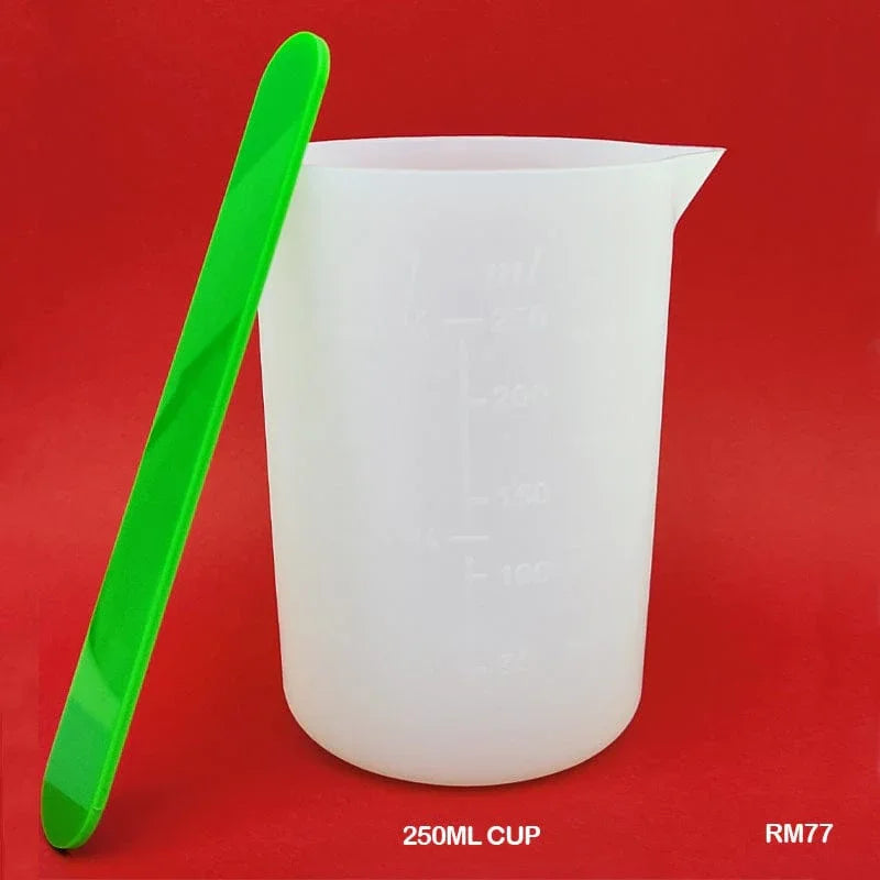 Silicone Mould Pouring Cup 250ml with Stick #RM77
