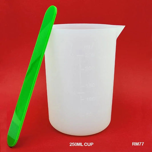Silicone Mould Pouring Cup 250ml with Stick #RM77