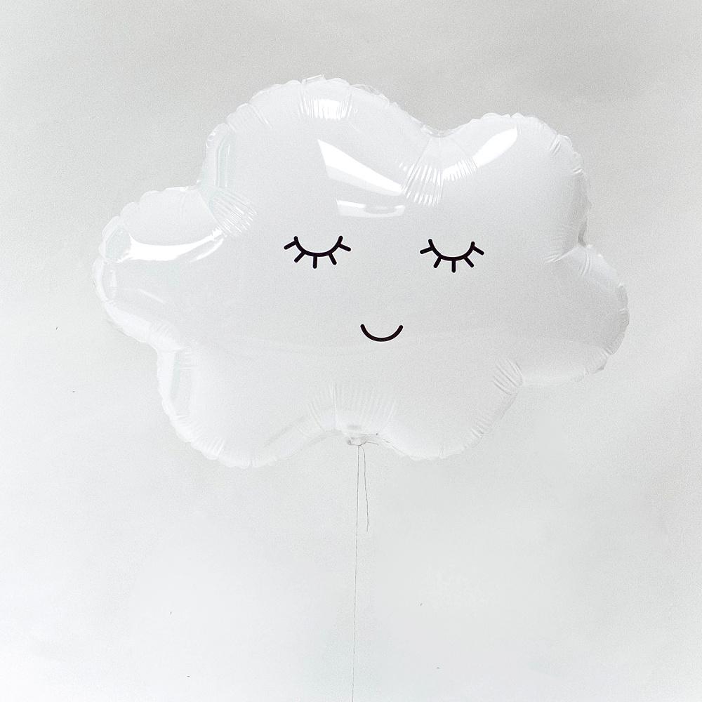 LD Foil Balloons, Cloud, White