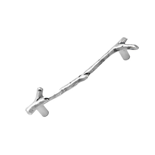 Metal Tray Handle, Branch Twig Design, 161mm, Silver