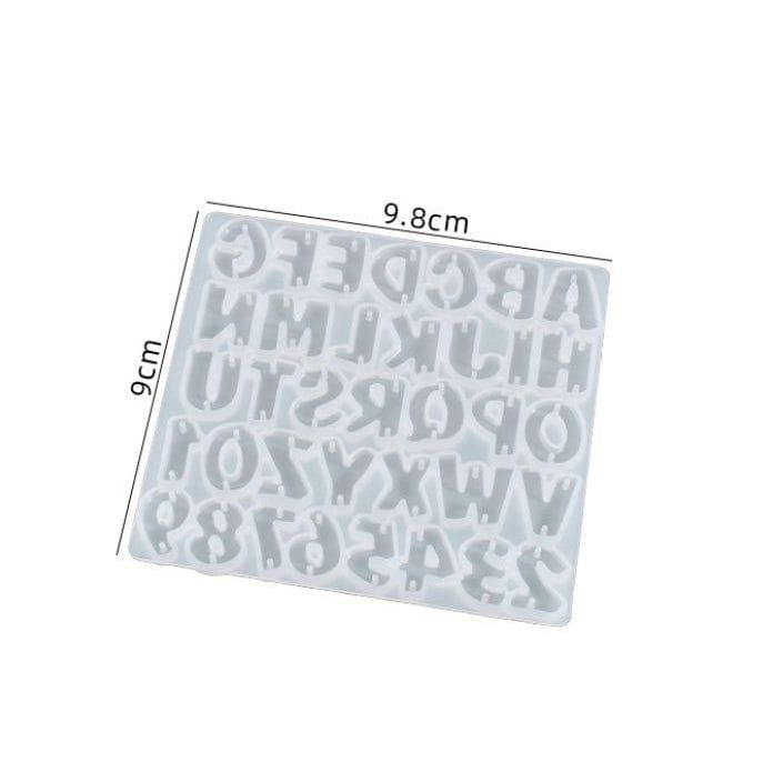 Silicone Mould Alphabets Double Hole #RM2190