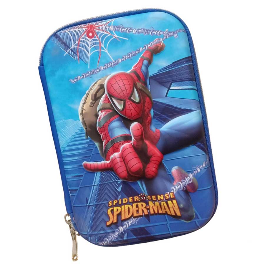 Pencil pouch printed big 6x9inches, spiderman