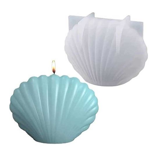 Silicone Mould Sea Shell Candle 2.5 inches #RM2156