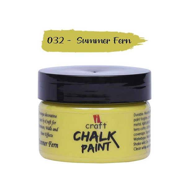 iCraft Chalk Paint jar, Summer Fern shade, 50ml