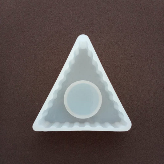 Silicone Mould Triangle Tealight Holder 3.5 inches