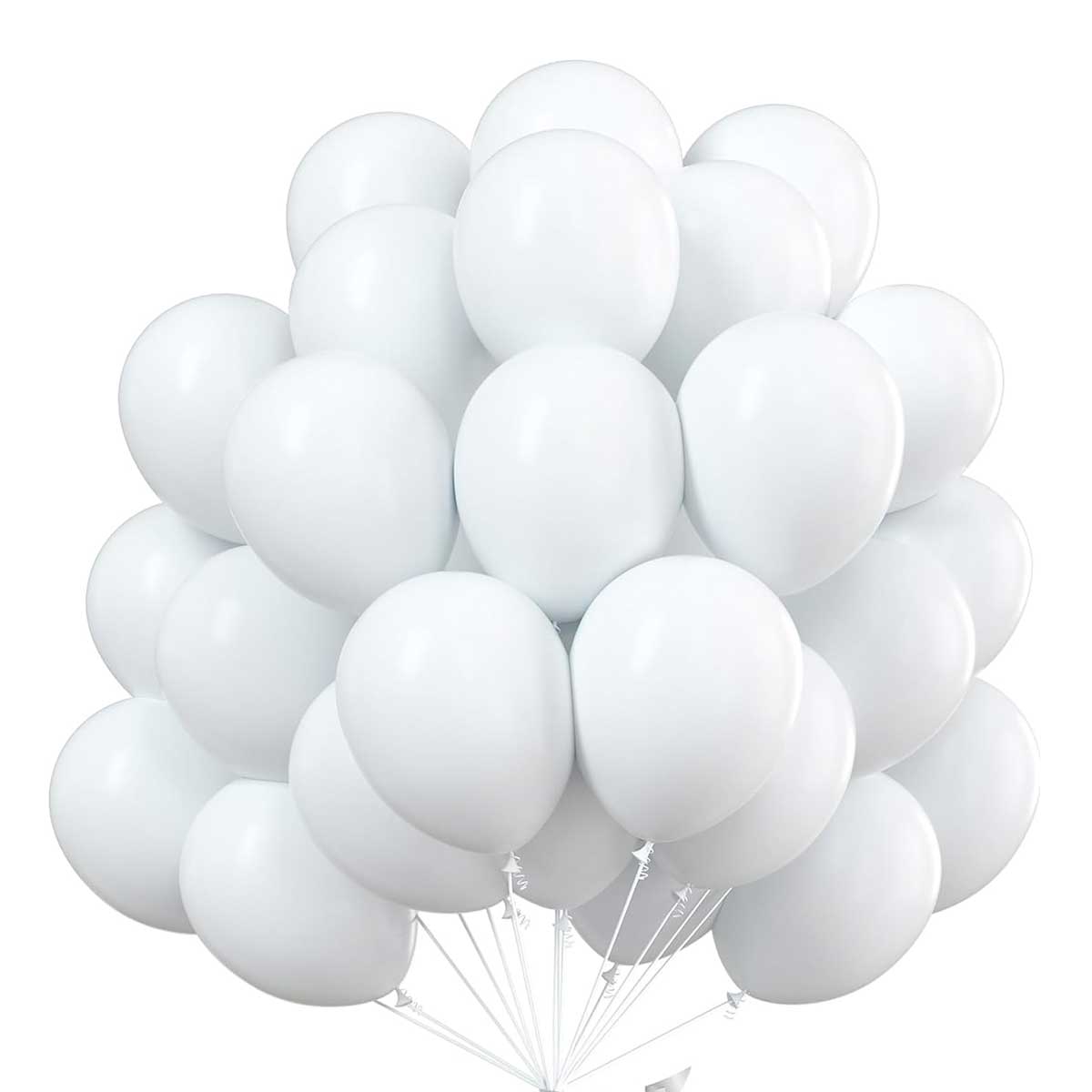 Balloons Pack, 50pc, White