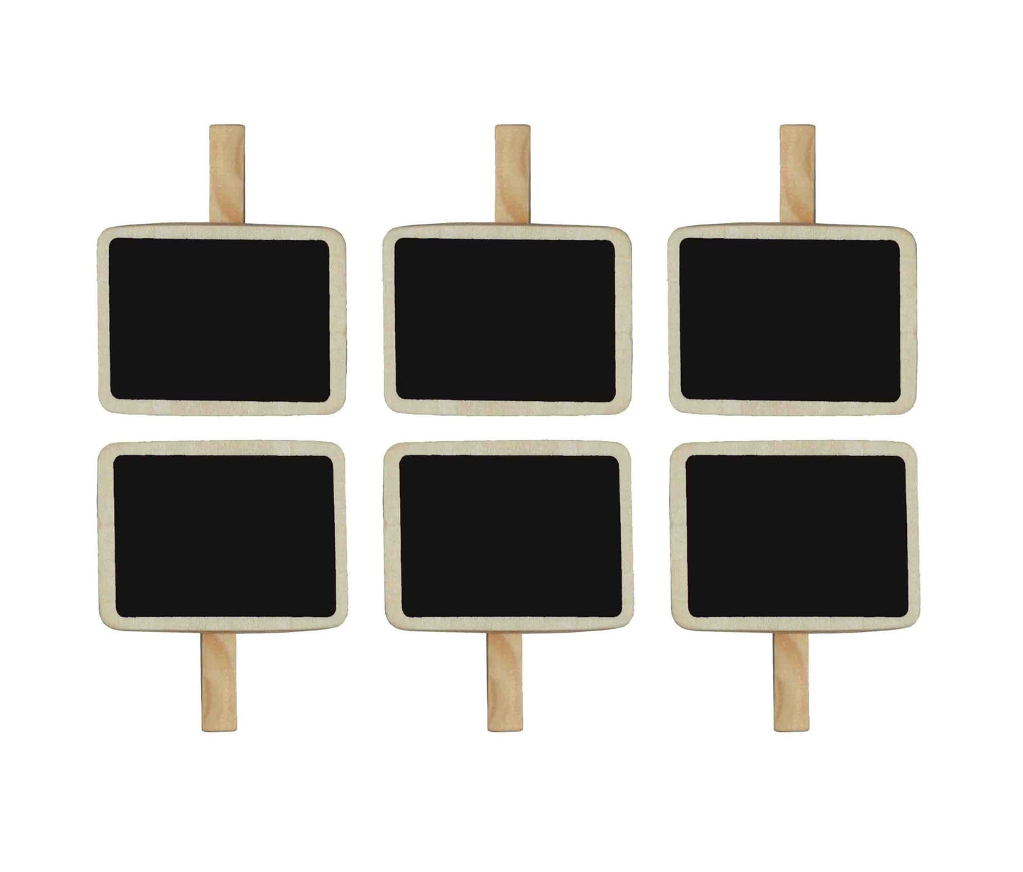 Black Board Clips, 6pc