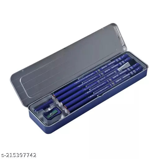 Doms Superio super dark graphite pencils in tin box of 10