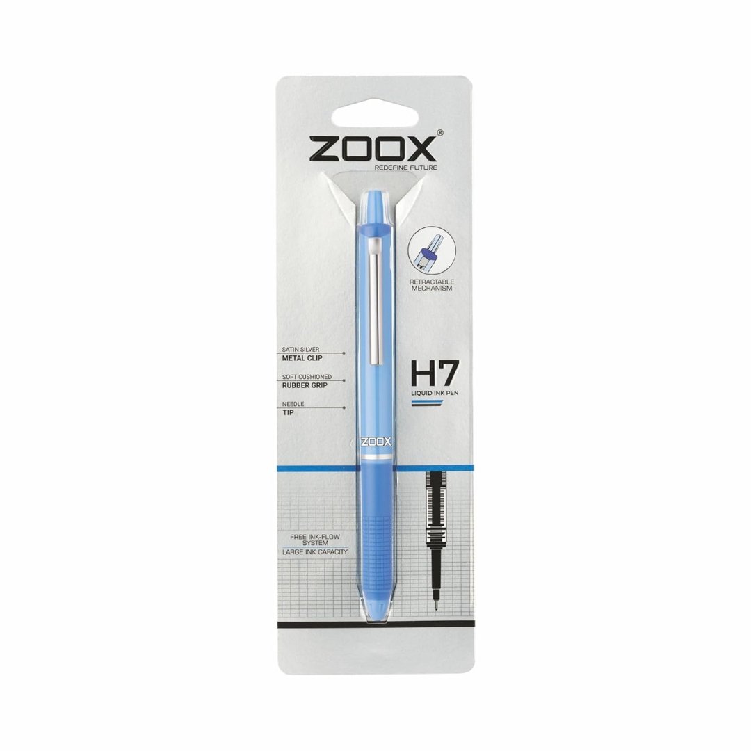 Zoox H7 Hydro Liquid Ink Pen, Blue