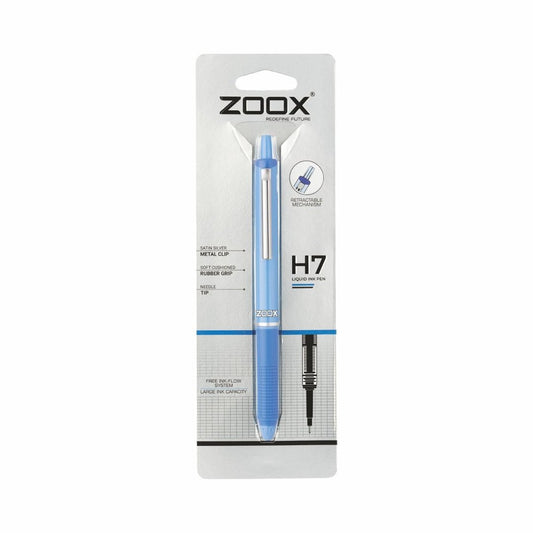 Zoox H7 Hydro Liquid Ink Pen, Blue